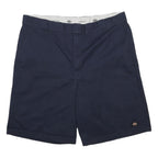 DICKIES Mens Shorts Navy Blue Casual Cotton Blend 3XL W46 Workwear