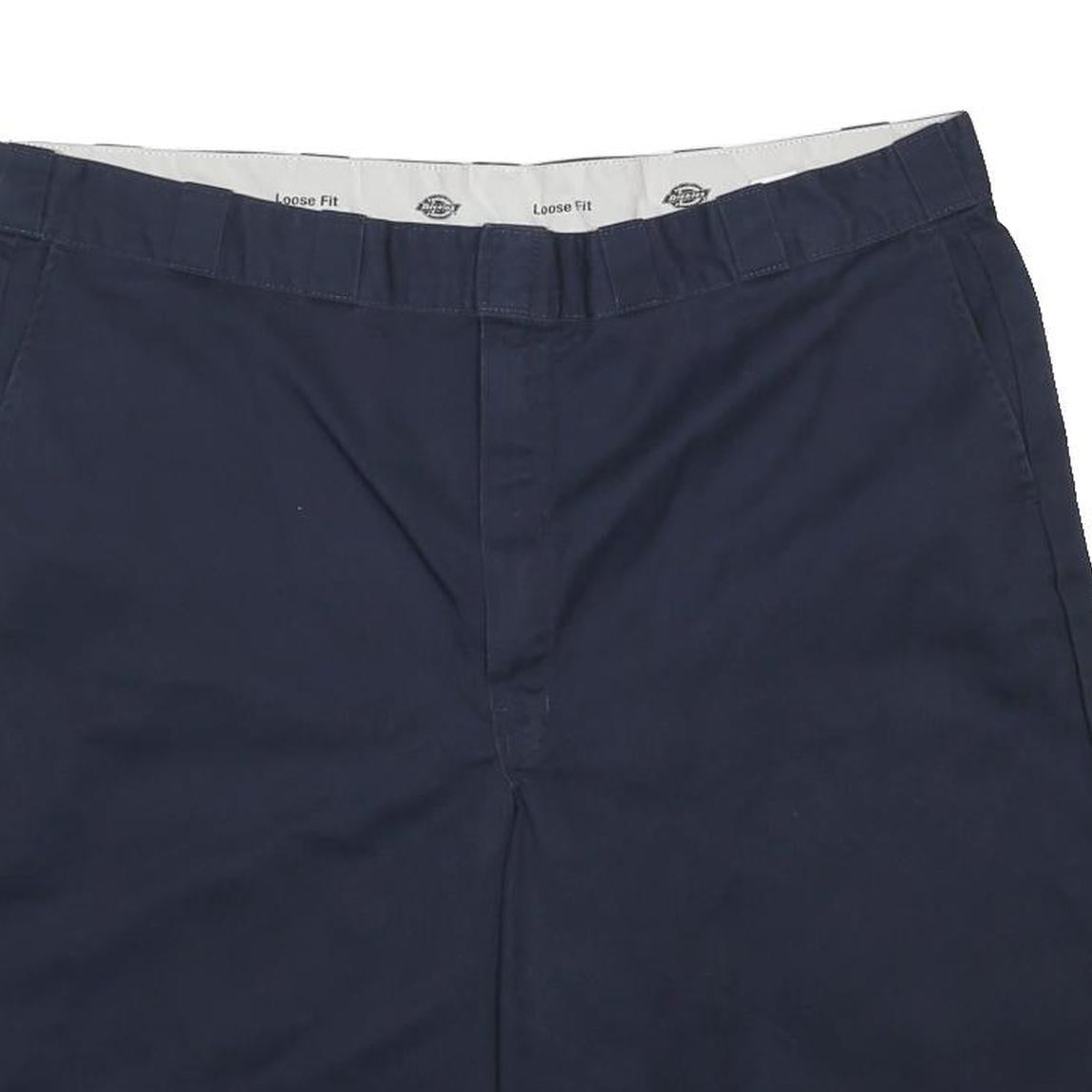 DICKIES Mens Shorts Navy Blue Casual Cotton Blend 3XL W46 Workwear