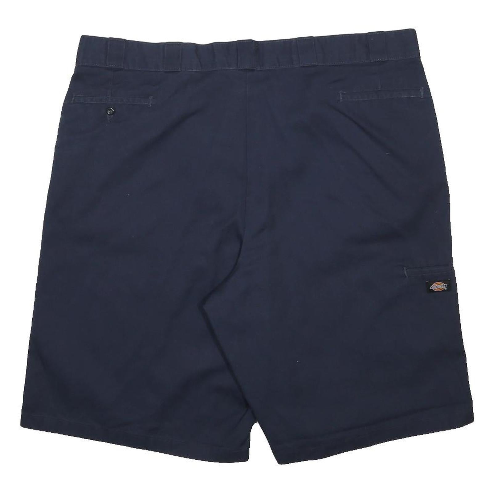 DICKIES Mens Shorts Navy Blue Casual Cotton Blend 3XL W46 Workwear