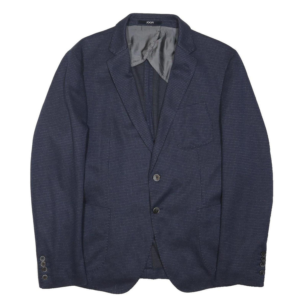 JOOP! Mens Navy Blue Button Jacket XL Cotton Blend Plain Classic Blazer