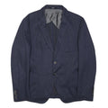 JOOP! Mens Navy Blue Button Jacket XL Cotton Blend Plain Classic Blazer