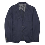 JOOP! Mens Navy Blue Button Jacket XL Cotton Blend Plain Classic Blazer