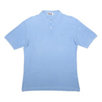FILA Mens Blue Short Sleeve Cotton Polo Shirt M Classic Logo Casual Fit