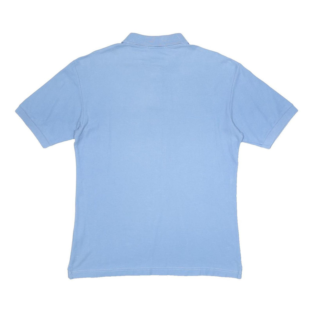 FILA Mens Blue Short Sleeve Cotton Polo Shirt M Classic Logo Casual Fit