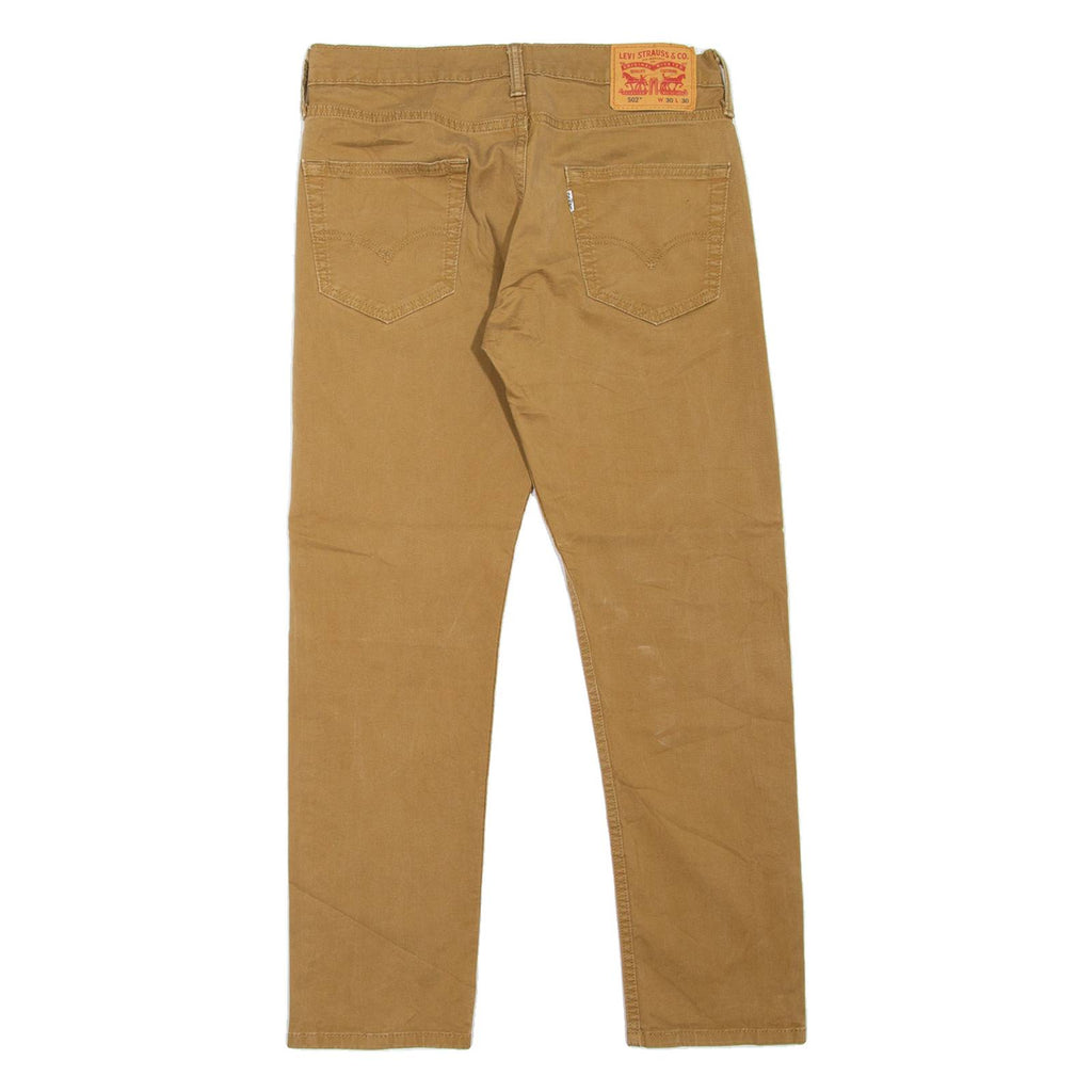 LEVI'S 502 Jeans Mens Beige Regular Tapered W30 L27