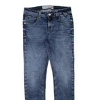 DRIVER Womens Jeans Blue Regular Skinny Stone Wash W30 L31