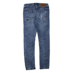 DRIVER Womens Jeans Blue Regular Skinny Stone Wash W30 L31