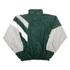 ANACONDA SPORTS Mens Green & Grey Ramapo Tennis Track Jacket L Nylon Colourblock