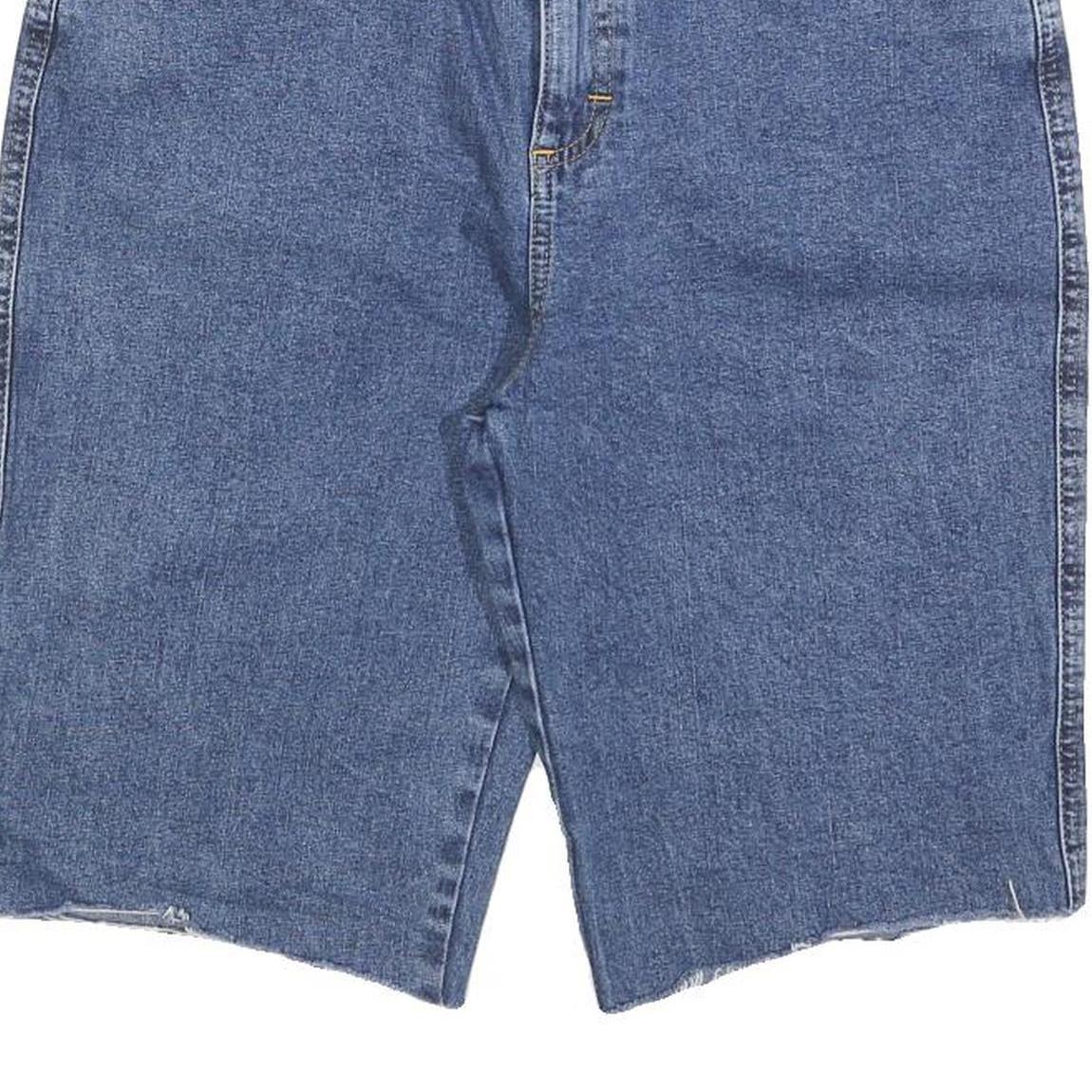 WRANGLER Womens Denim Blue Cotton Shorts M W30 Classic Fit Casual Cut-Off
