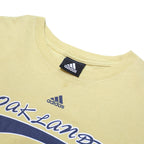ADIDAS Mens Beige Oakland Zoo Graphic T-Shirt XL Short Sleeve Crew Neck