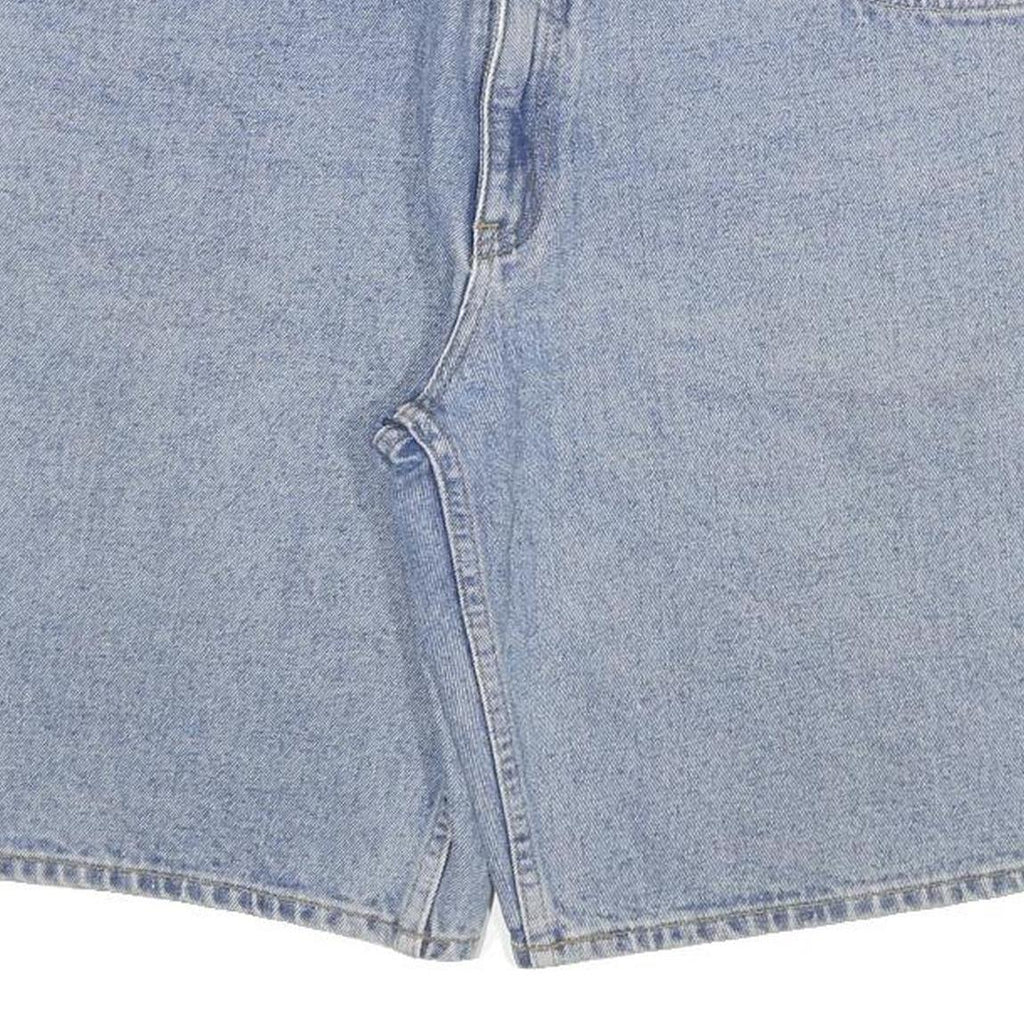 BLACK BIRD Mens Shorts Blue Denim XL W34 Casual Cotton Blend Relaxed Fit