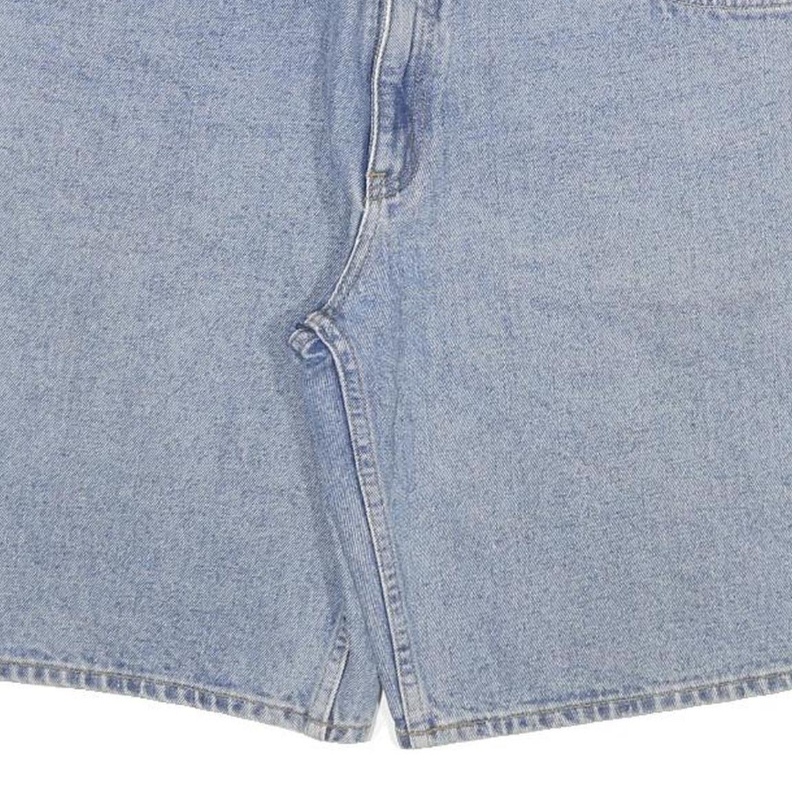 BLACK BIRD Mens Shorts Blue Denim XL W34 Casual Cotton Blend Relaxed Fit