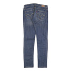 LEVI'S 524 Womens Jeans Blue Slim Skinny Denim Medium W30 L32 Stretch Zip