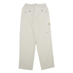 ALLSPORT Womens Nylon White Regular Straight Trousers W26 L30 Outdoor Zip