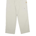 ALLSPORT Womens Nylon White Regular Straight Trousers W26 L30 Outdoor Zip