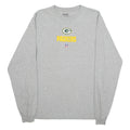 REEBOK NFL Green Bay Packers Mens T-Shirt Grey Long Sleeve USA M