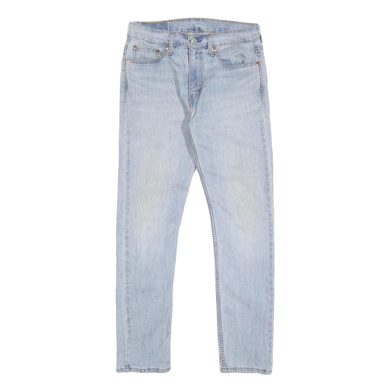 LEVI'S 502 Mens Jeans Blue Slim Straight Denim Light W30 L30 Classic Cotton