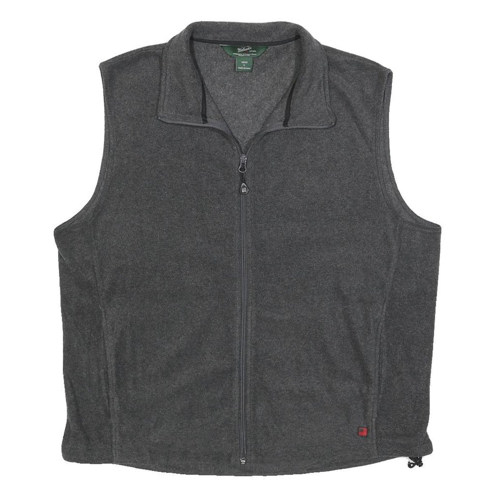 WOOLRICH Mens Grey Zip Jacket L Polyester Plain Casual Outdoor Lightweight