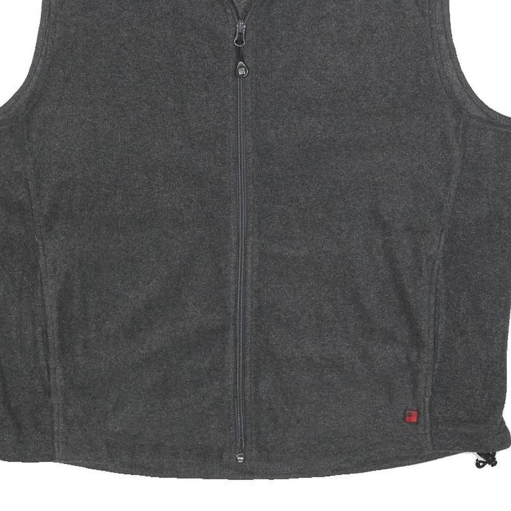 WOOLRICH Mens Grey Zip Jacket L Polyester Plain Casual Outdoor Lightweight