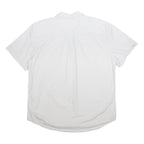 TOMMY HILFIGER Mens White Cotton Short Sleeve Shirt XL Casual Classic