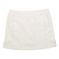 ADIDAS Womens White Skort Sportswear Casual Polyester Blend Woven Short M