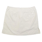 ADIDAS Womens White Skort Sportswear Casual Polyester Blend Woven Short M