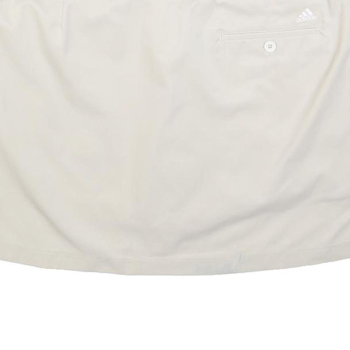 ADIDAS Womens White Skort Sportswear Casual Polyester Blend Woven Short M