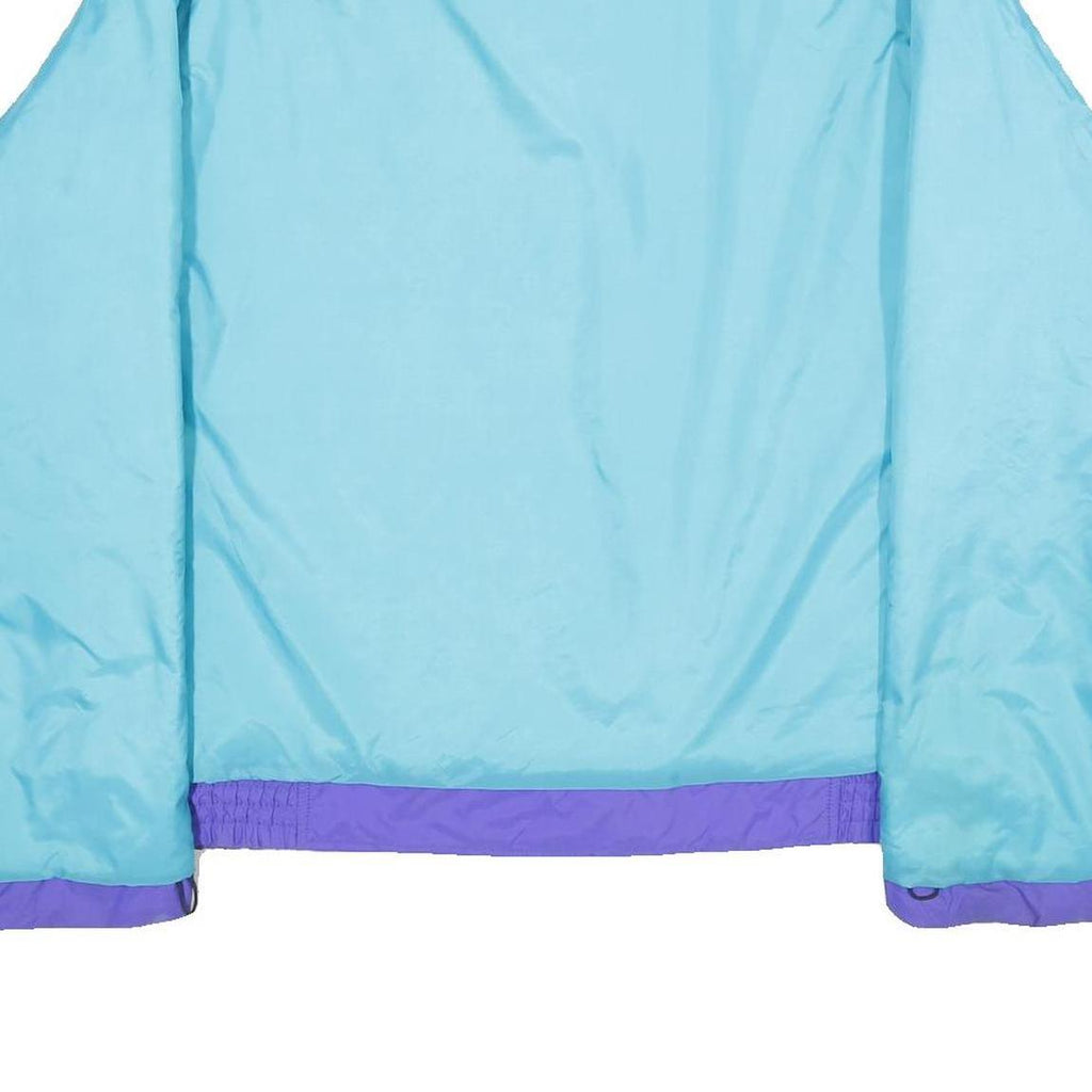 WOOLRICH Mens Blue & Purple Reversible Nylon Zip Jacket L Lightweight Casual