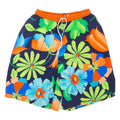 Mesh Lined Mens Swimming Shorts Blue Floral XXS W24