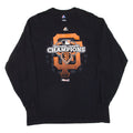 MAJESTIC 2012 National League Champions Mens T-Shirt Black Long Sleeve USA L