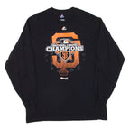 MAJESTIC 2012 National League Champions Mens T-Shirt Black Long Sleeve USA L