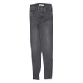 LEVI'S Womens Slim Black Skinny Denim Medium W24 L30 Jeans Zip Closure