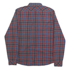HUGO Mens Blue & Red Check Shirt L Button-Down Collar Long Sleeve Cotton Casual