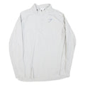 GYMSHARK Womens White Long Sleeve Sports T-Shirt M Half Zip Activewear