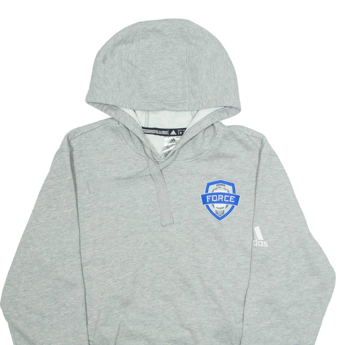 ADIDAS Mens Grey Hoodie M