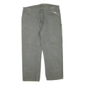 DICKIES Mens Cotton Blend Grey Regular Fit Straight Leg Trousers W42 L28