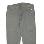 DICKIES Mens Cotton Blend Grey Regular Fit Straight Leg Trousers W42 L28