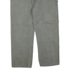 DICKIES Mens Cotton Blend Grey Regular Fit Straight Leg Trousers W42 L28