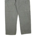 DICKIES Mens Cotton Blend Grey Regular Fit Straight Leg Trousers W42 L28