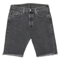 LEVI'S Mens Shorts Black Casual Denim M W33 Raw Hemmed Edge 5 Pockets