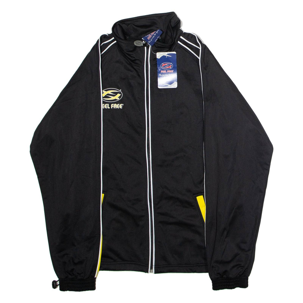 FEEL FREE Mens Track Jacket Black Colourblock XS