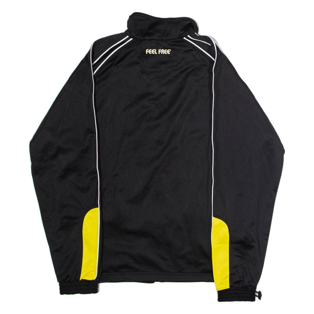 FEEL FREE Mens Track Jacket Black Colourblock XS