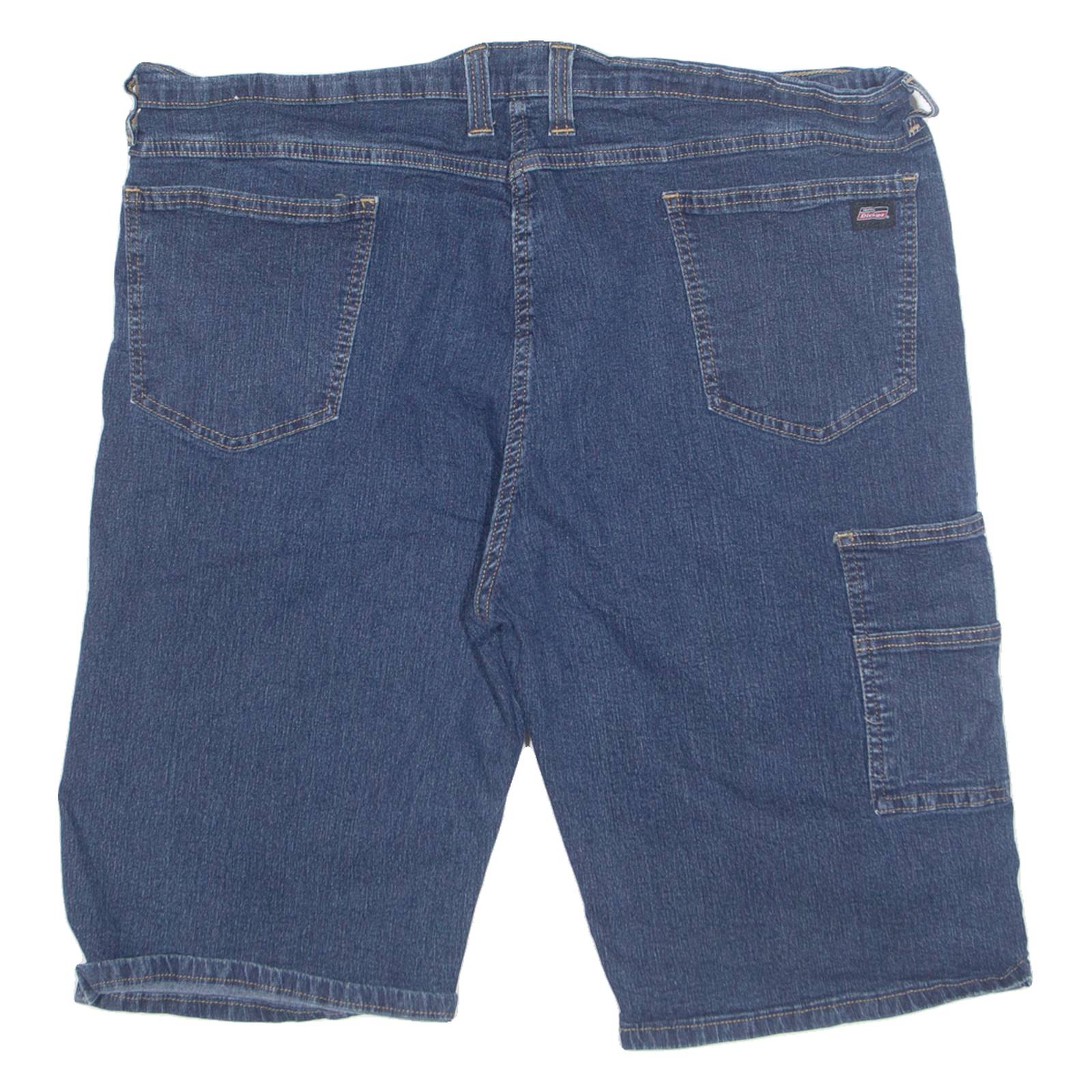 Vintage DICKIES Workwear Mens Denim Shorts Blue Regular 90s XL W42