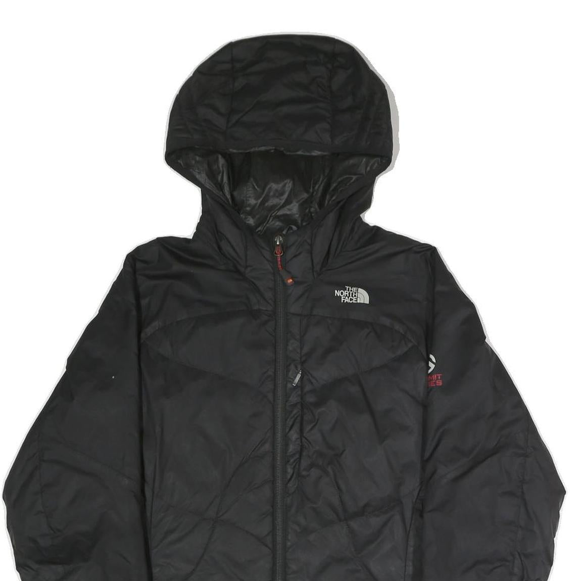 THE NORTH FACE Womens Black Summit Series Puffer Jacket M Polyester Blend Zip
