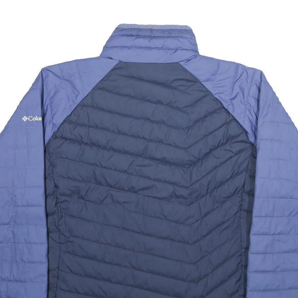 COLUMBIA Womens Blue & Navy Lightweight Zip Jacket XL Polyester Quilted Outdoor