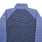 COLUMBIA Womens Blue & Navy Lightweight Zip Jacket XL Polyester Quilted Outdoor