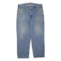 CARHARTT Mens Jeans Blue Regular Straight Denim Light W38 L30 Classic Cotton