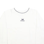 H20 SPORTSWEAR Womens White Crew Neck Sweatshirt L Casual Cotton Blend Top