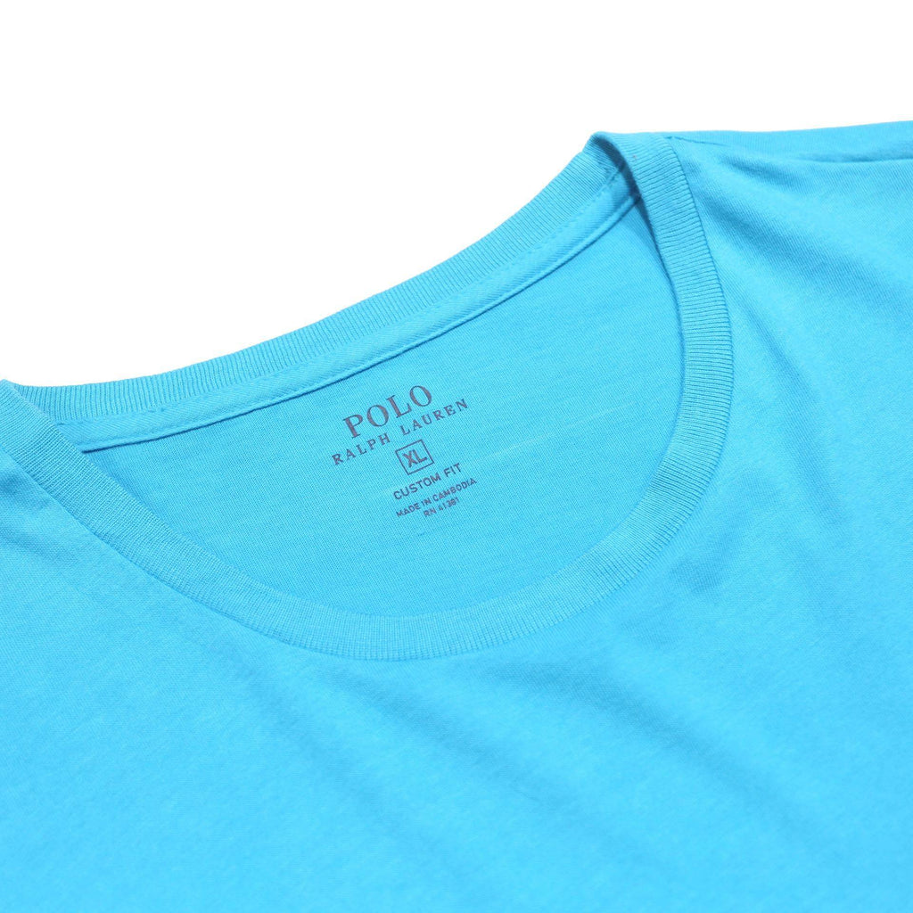 POLO RALPH LAUREN Mens Blue Cotton T-Shirt XL Short Sleeve Crew Neck Classic Fit