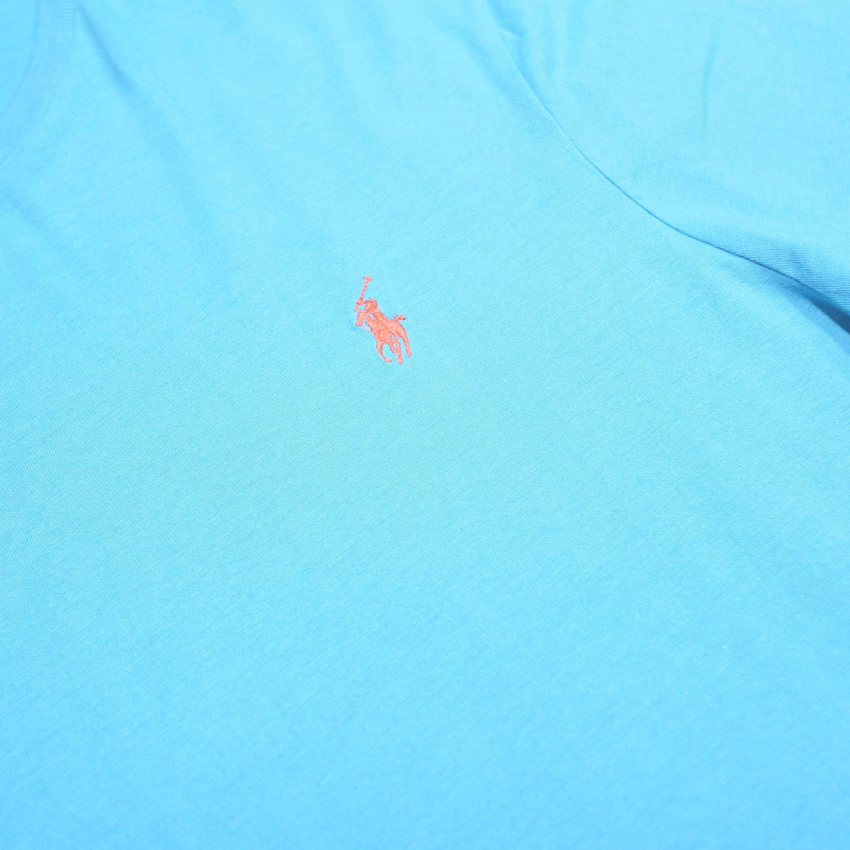 POLO RALPH LAUREN Mens Blue Cotton T-Shirt XL Short Sleeve Crew Neck Classic Fit